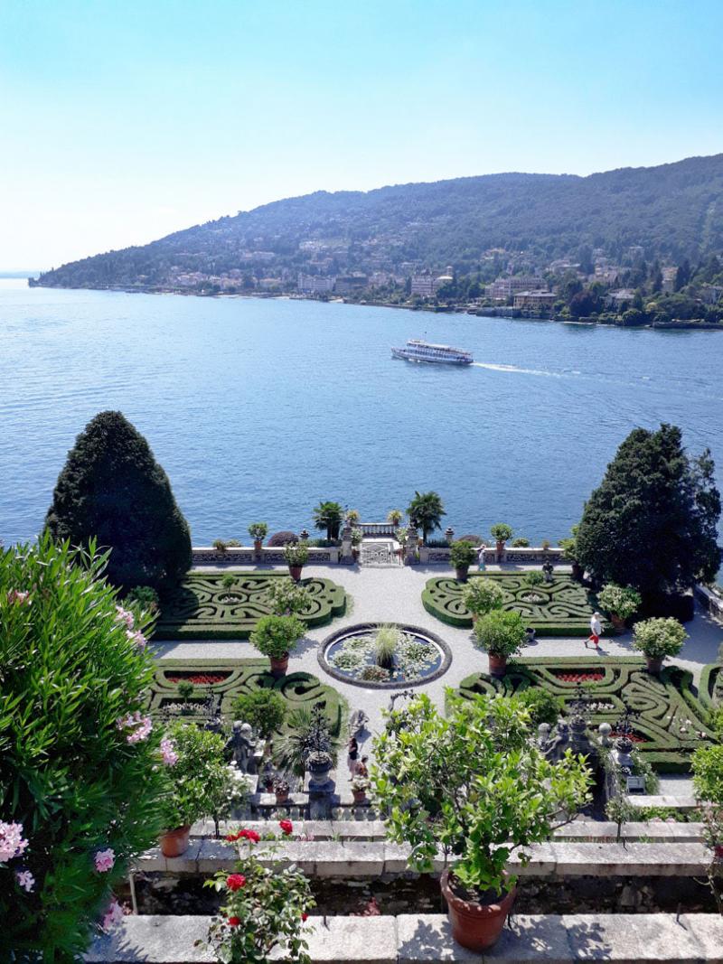 Les jardins du palais baroque d'Isola Bella datant du XVIIème siècle