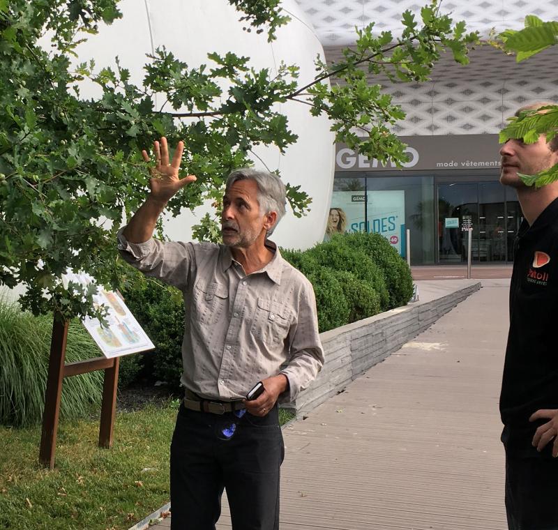 Echanges avec le jardinier du site : observer le végétal, le laisser s'exprimer et bien cerner les actions à prévoir